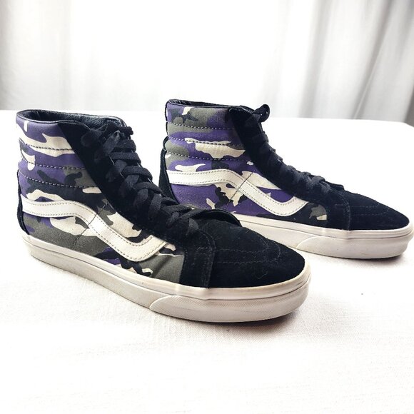 VANS Sk8-Hi Reissue 'Pop Camo' Hightops Sneakers Skate Shoes - Size W 9.5/ M 8 - Picture 3 of 9